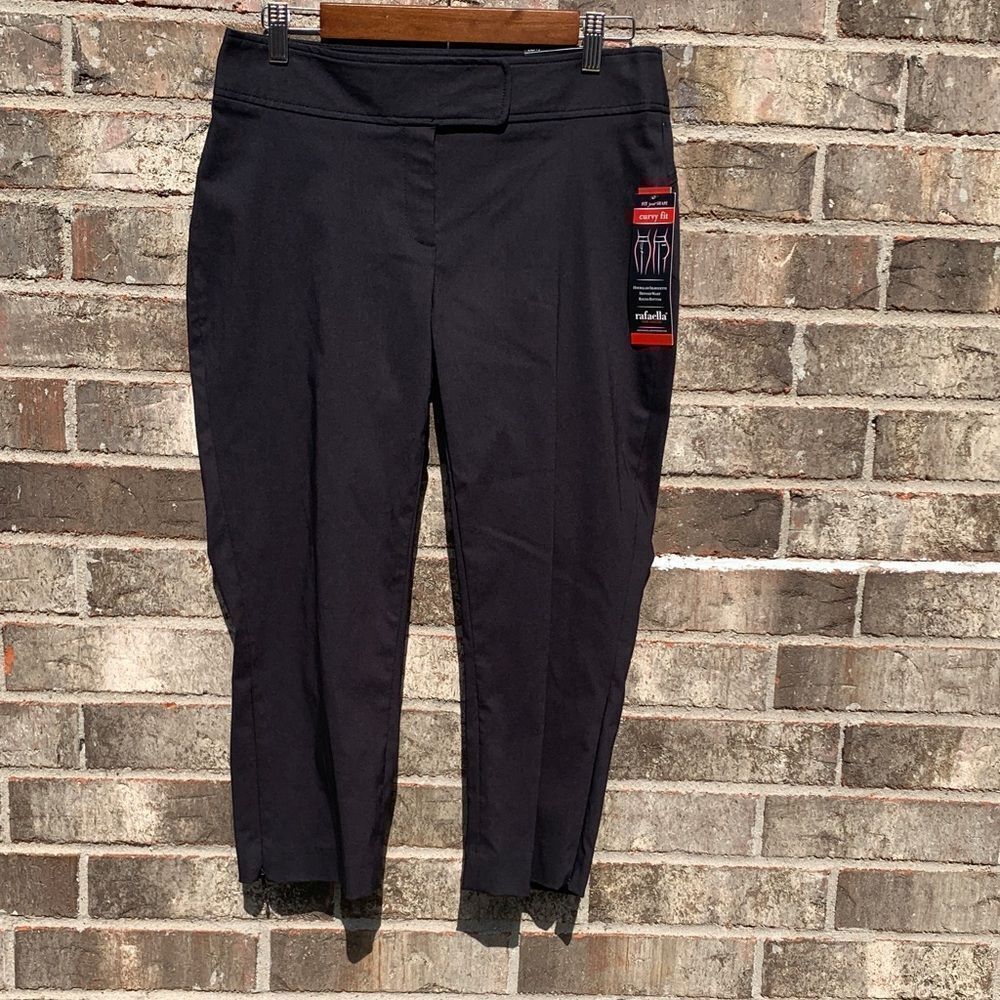 Take 50% OFF- Rafaella Curvy Fit Pants in Black, Size-4